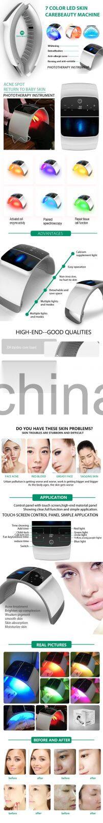 Best home use led face therapy machine pdt red color light body skin tightening machine for salon spa