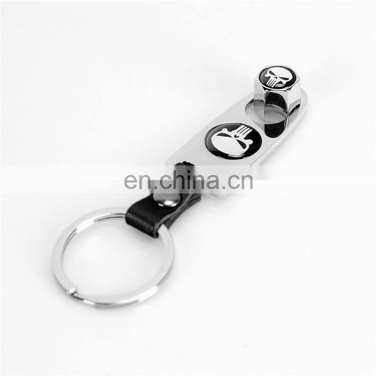 Union Jack Car Tyre Air Valve Dust Caps Plus Spanner Keyring