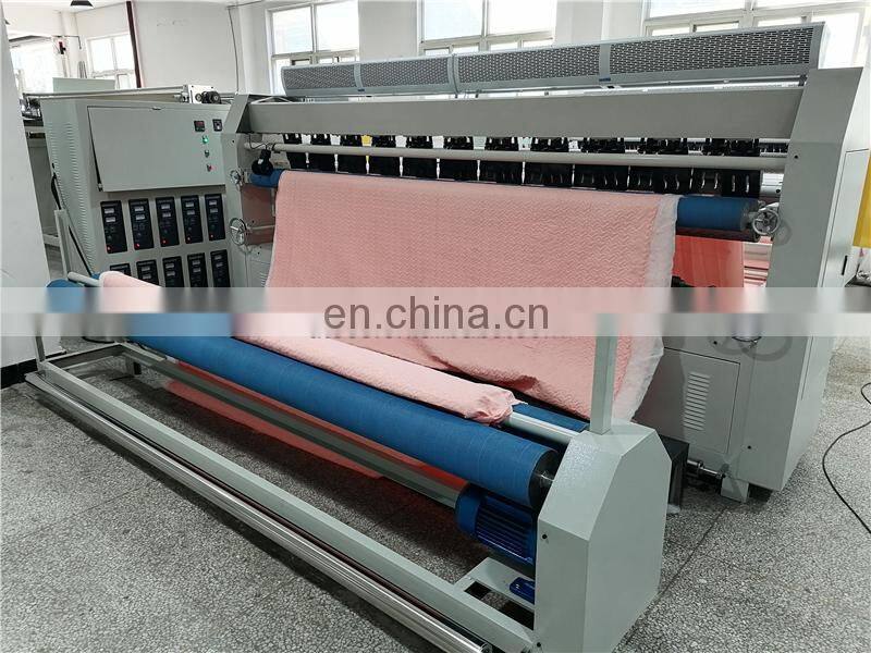 UT3000S ultrasonic fabric embroidery quilt quilting sewing machine with cross cutter