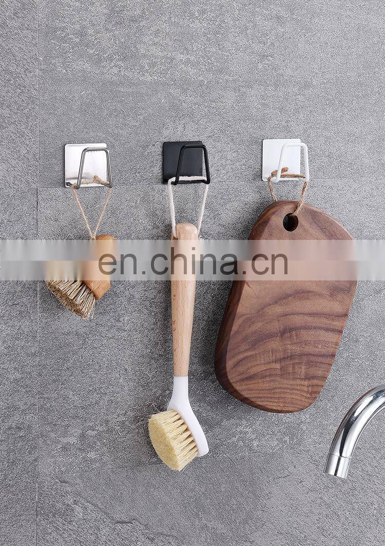 304 Stainless Steel Sink Sponges Holder Self Adhesive Drain Drying Rack Kitchen Wall Hooks Accessories Storage Organizer