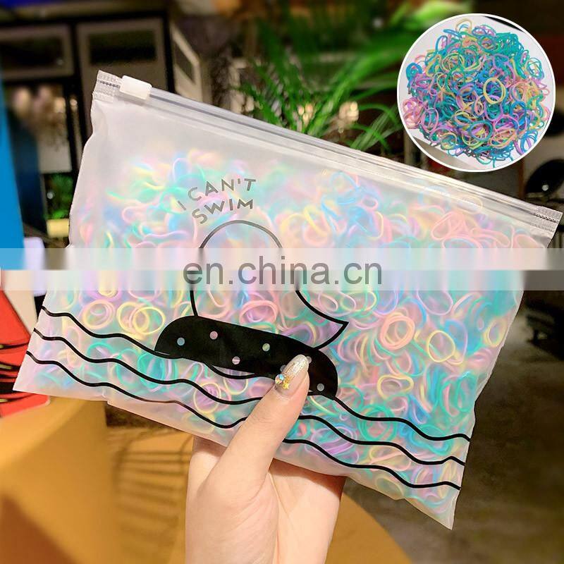 1000pcs/Pack Girls Colorful Small Disposable Rubber Bands Gum For Ponytail Holder Elastic Hair Bands Fashion Hair Accessories