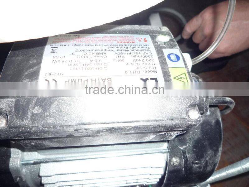 cheap corner bathroom massage bathtub with 100% resin inforced by hand