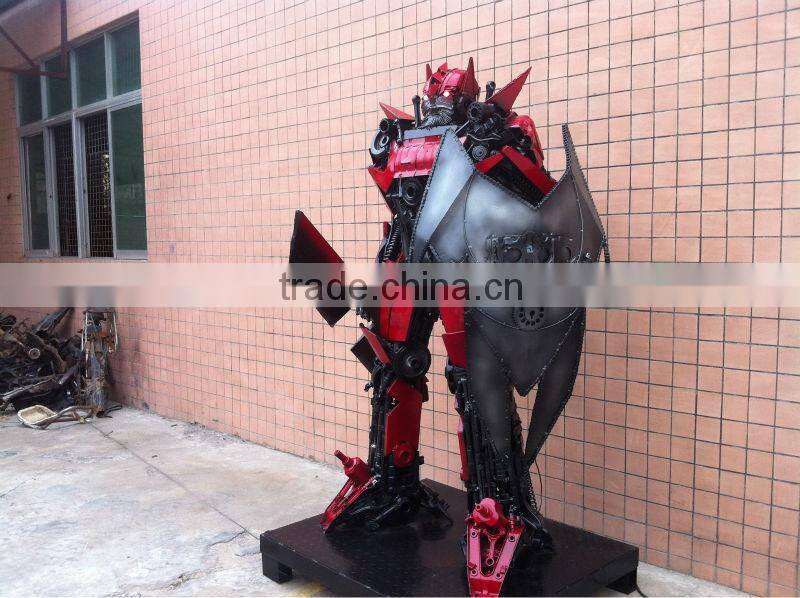 iron sculpture 1.8 meters high Sentinel Prime restaurant decorating supplies