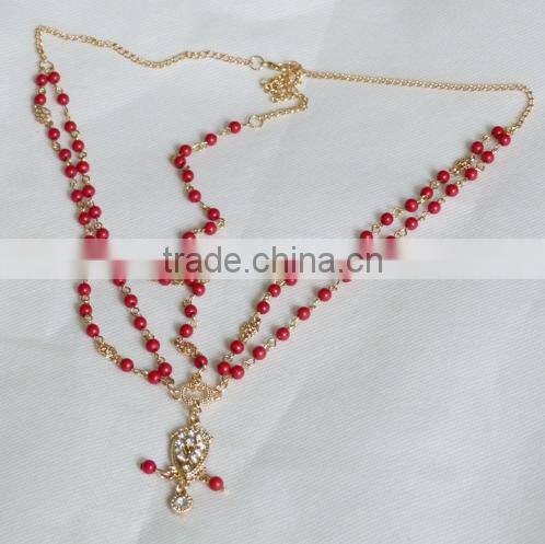 2015 diamond pearl tassel hair accessories jewelry made in China