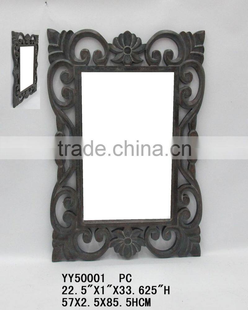 Resin decorative wall mirror, Oval mirror for wall decors, Home decors resin mirror in Europen style