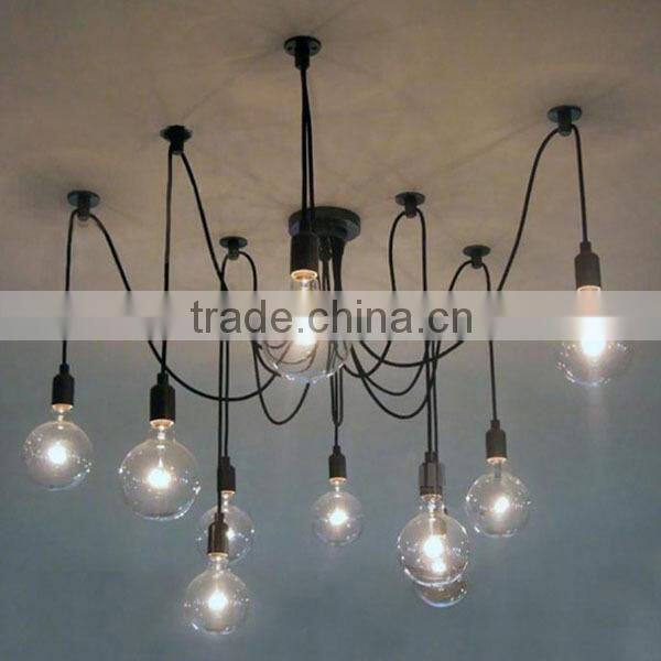 10 Lights Edison Chandelier Light Pendant Lamp