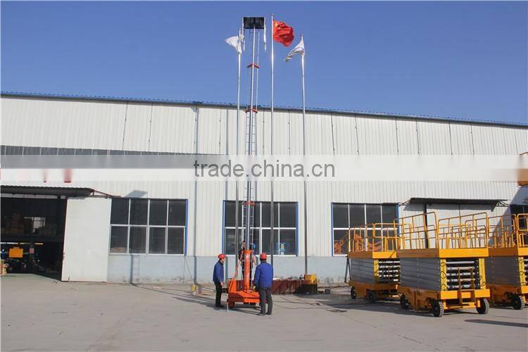 anti-rotating telescopic cylinder hydraulic lift platform truck