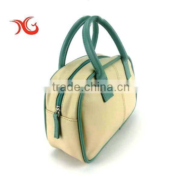 New beige travel PU lady hand bag