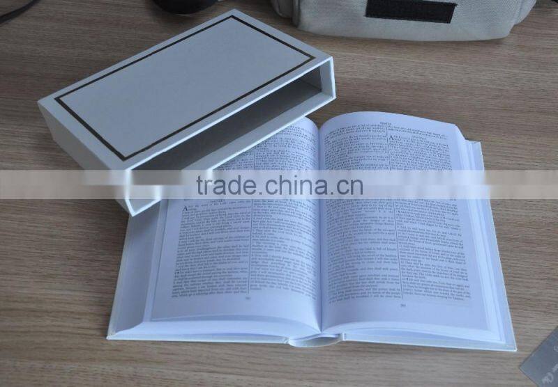 Cheap Leather Cover Hot Stamping Bible Printing with Insert Box