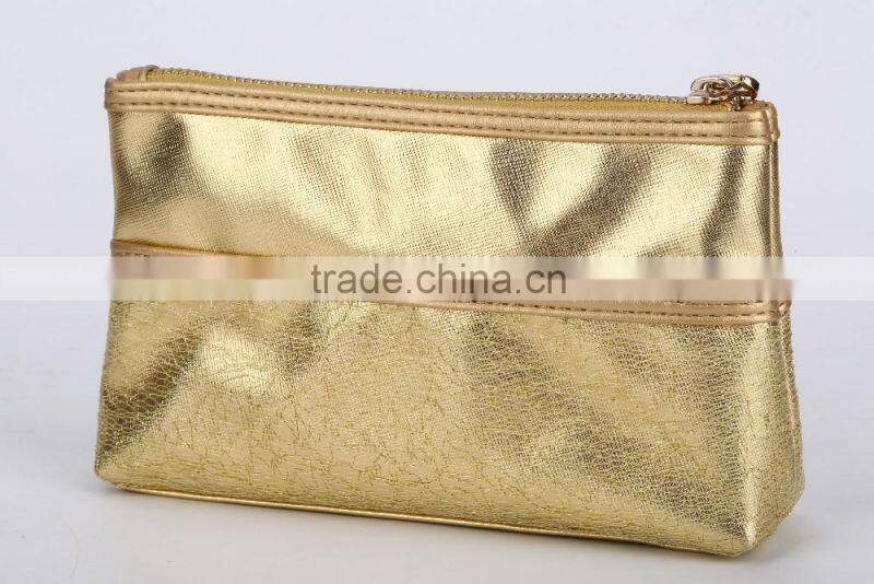 High Quality PU or PVC Leather Popular Color Cosmetic Bag for women