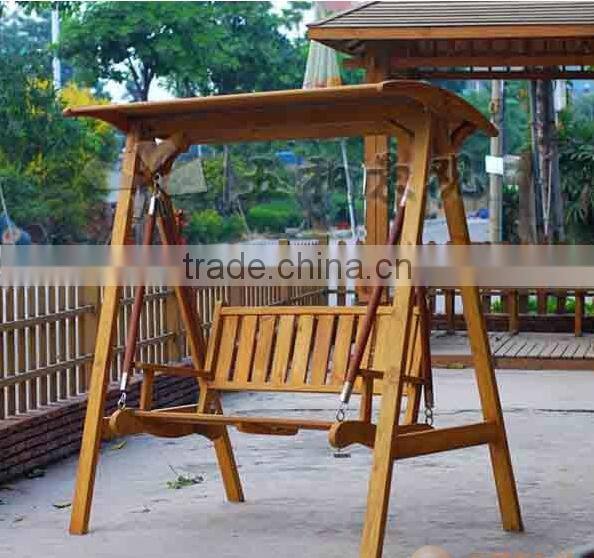 Hot sales! Wooden swing chair / garden swing / patio swing with canopy