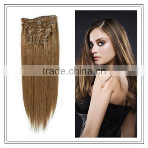 2014 New Arrival 100% Remy blonde 30 inch hair extensions clip in