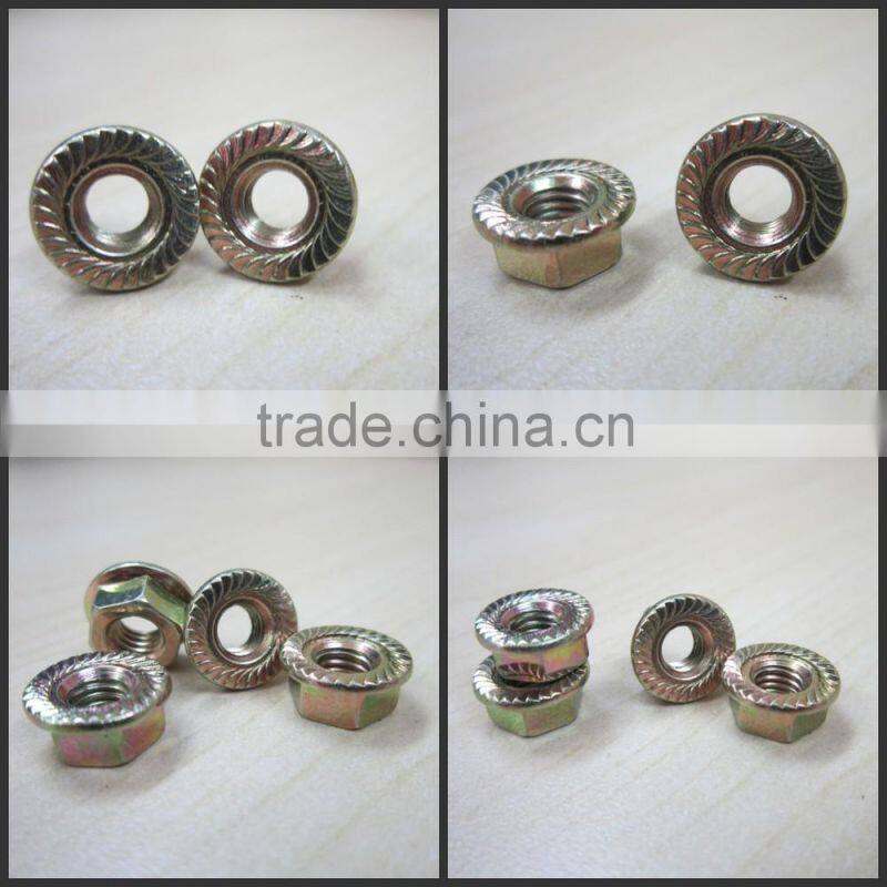 stainless steel hex flange nut m10 and m14 (DIN6923)