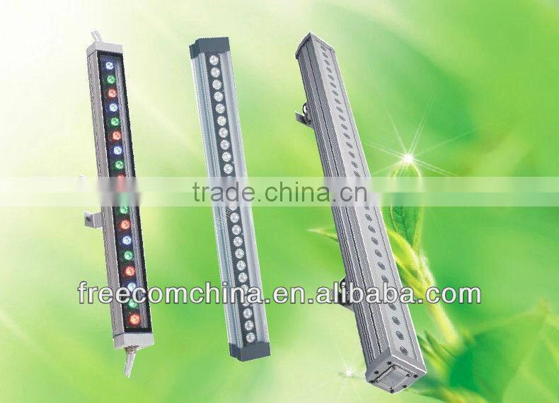 Anodized silver aluminum 36w architectural lighting led wall washer lamp shade