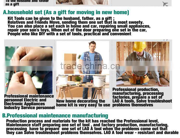 LAOA 11pcs Home use Hardware hand tool repair set,Electrician tool set