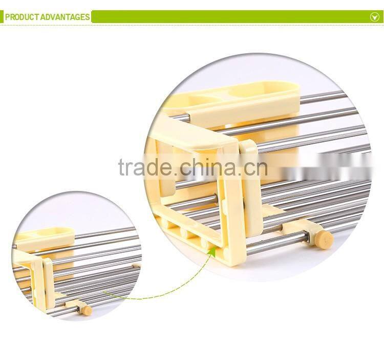 S/S+ABS+PP 16.5*40.2*9.5 Kitchen sink dish rack/dish drying rack/drying rack