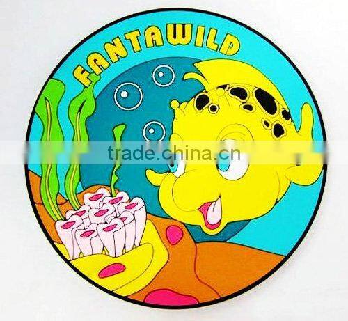 Custom design 3d soft pvc christmas cup coaster