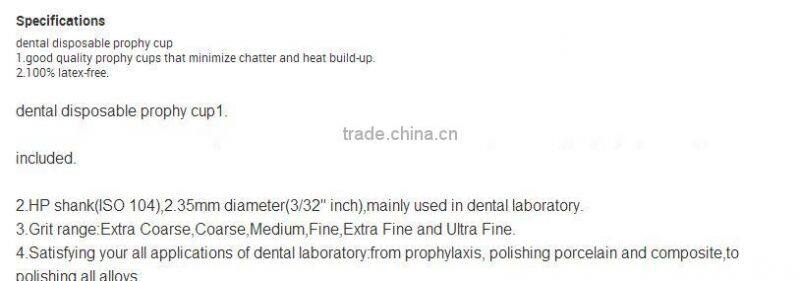 Dental Mini Polisher - Free Dental Prophy Angles Disposable Firm Cup/Dental Prophy Cup