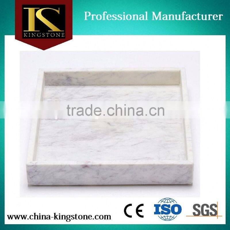 Carrara white marble cup holder for wholesale
