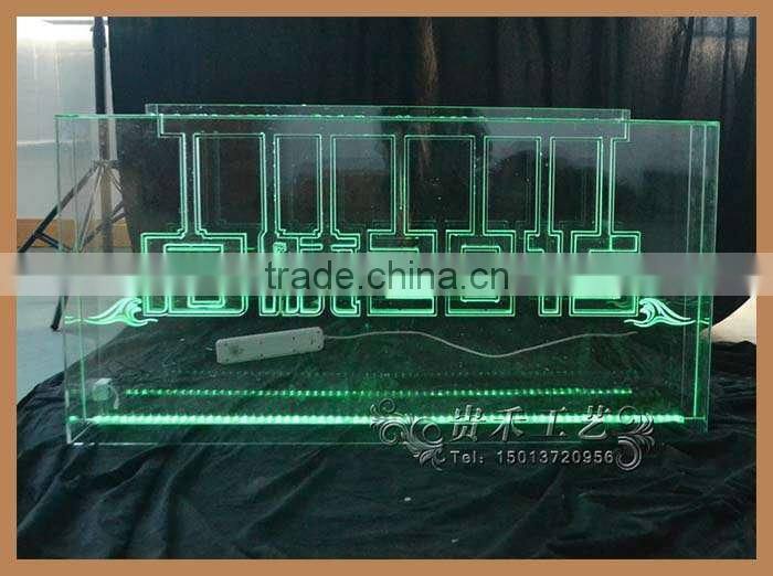 GH-I009 clear acrylic led sign display led outdoor display transparent led display
