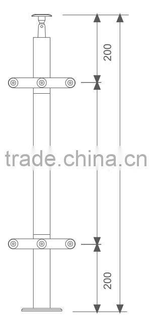 balcony handrail stainless steel stair baluster