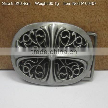 wholesale men's 35mm metal plate belt bucklewith Rhinestones