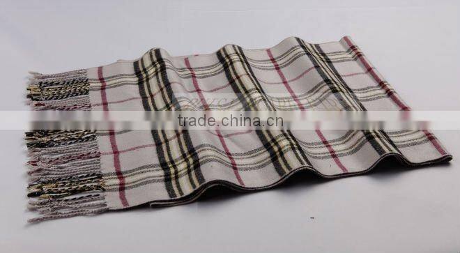 plaid man fashion cashmere scarf