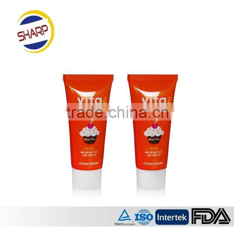 Diameter 38mm , 100ml plastic packaging tube for cosmetic