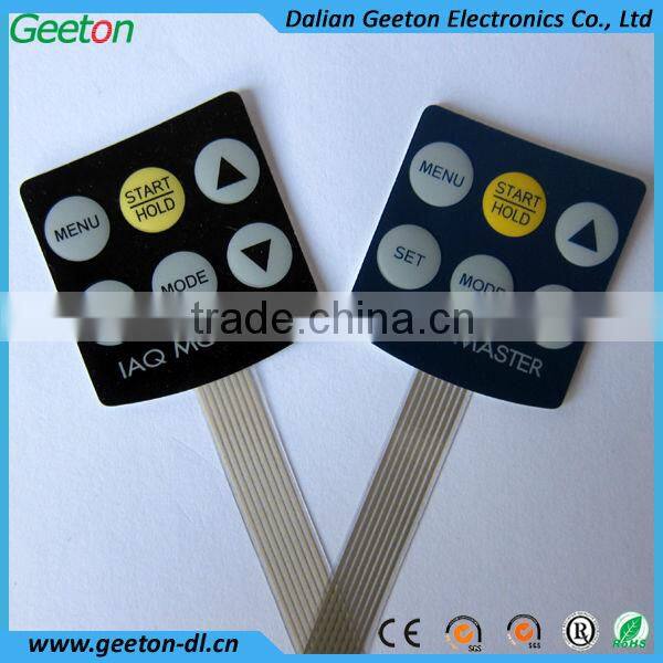 Embedded LEDs Membrane Tactile Keypad With PMMA Panel