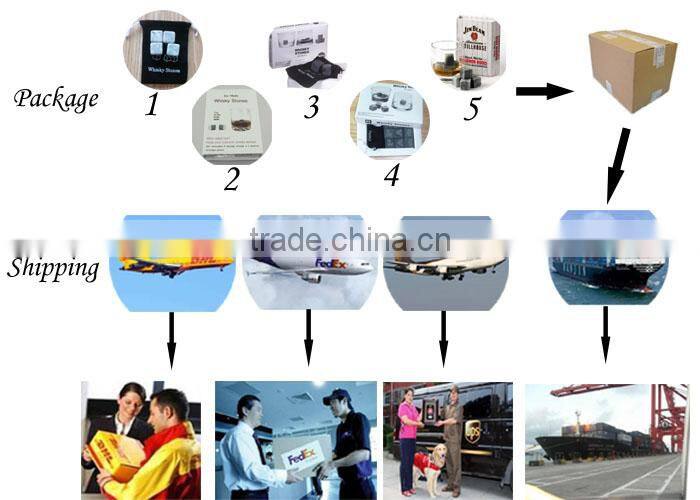 black whiskey stones factory supply ice cube stone whiskey stone for sale