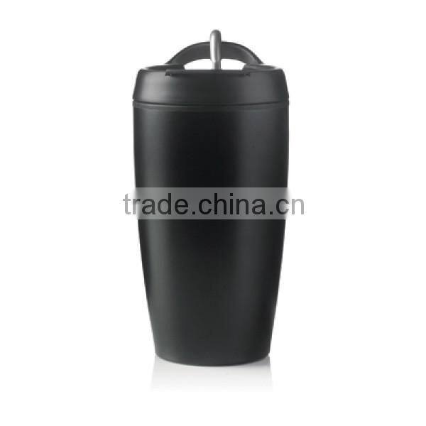 400ml portable sport travel stainless steel thermal vacuum mug with handle