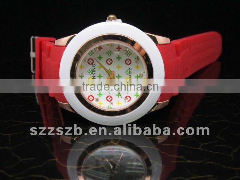women quartz watch silicone watch