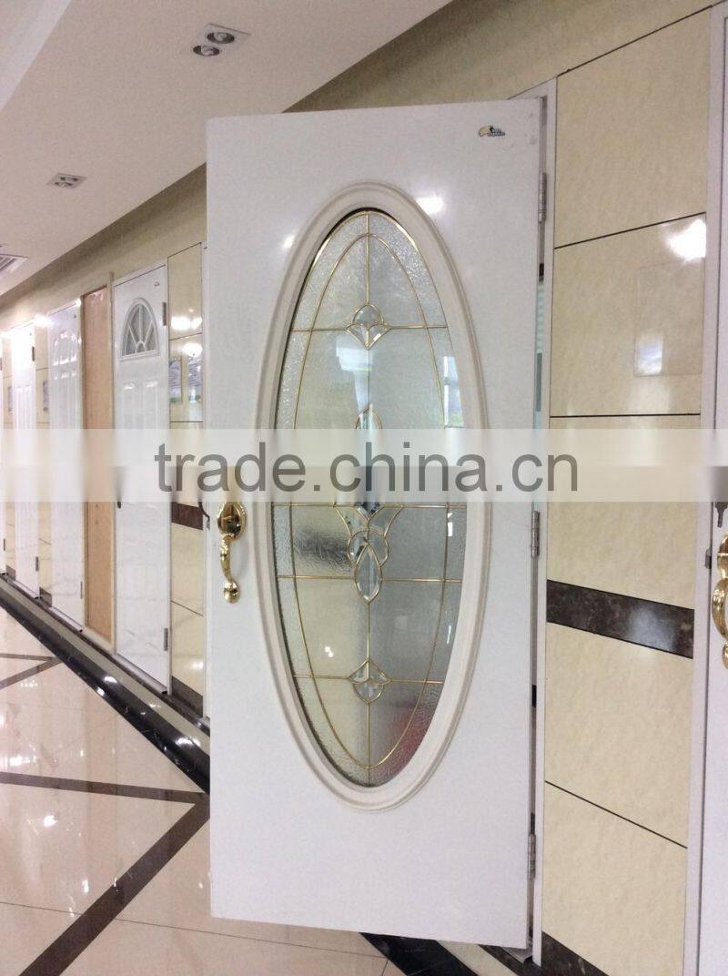 decorative glass door,tempered glass door prehung