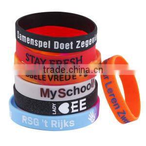 CUSTOMIZED SILICON WRISTBAND IN CHINA