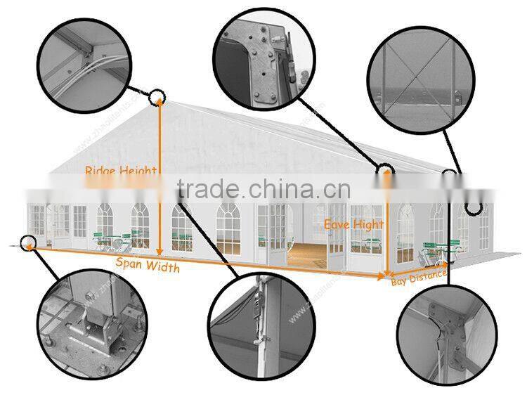 zhaoli Flame retardant used outdoor warehouse tents with door