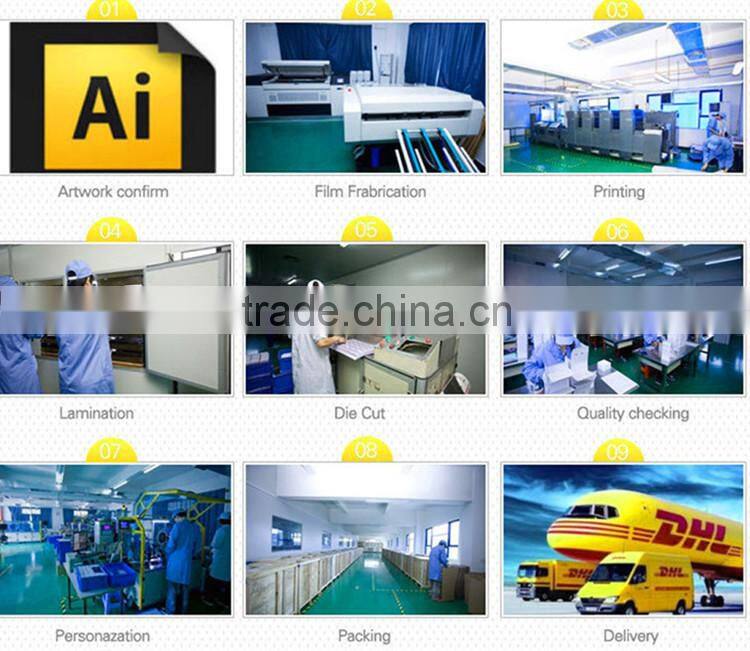 cheapest factory popular full color plastic card