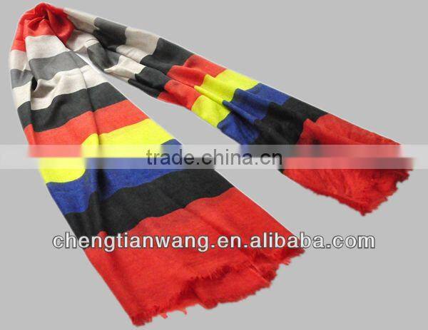 cashmere wool scarf 2014 latest Lady's digital print cashmere wool scarf