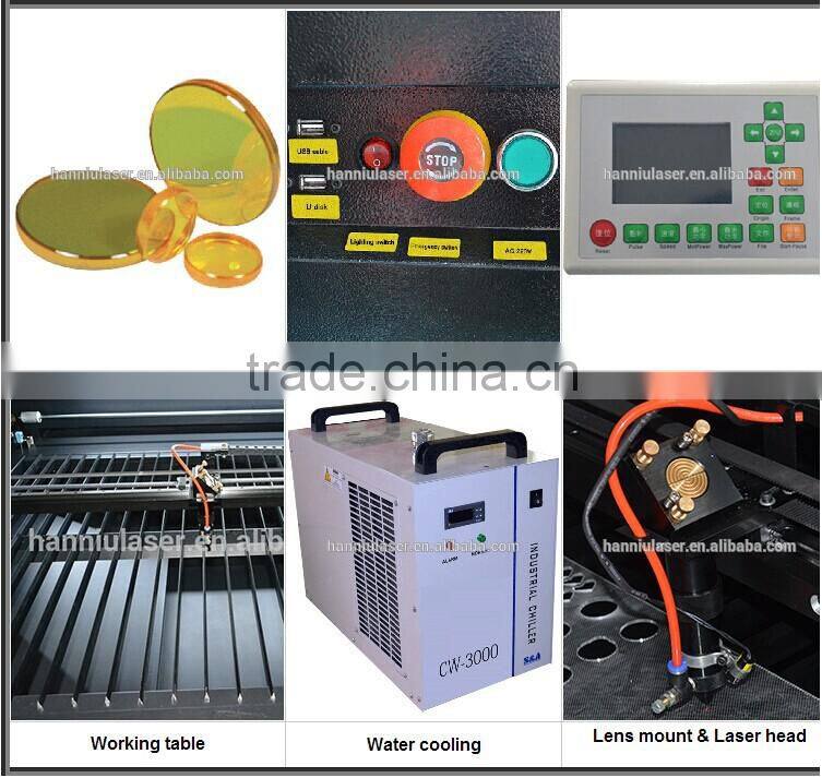 Hanniu laser China hot sale 1600*1000mm laser cutting engraving machine for non metal