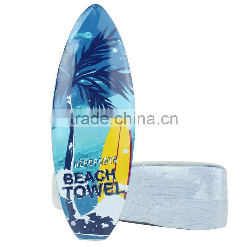 China supply 300g 100 cotton compressed beach towel