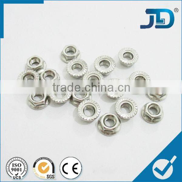stainless steel hex nut with flange