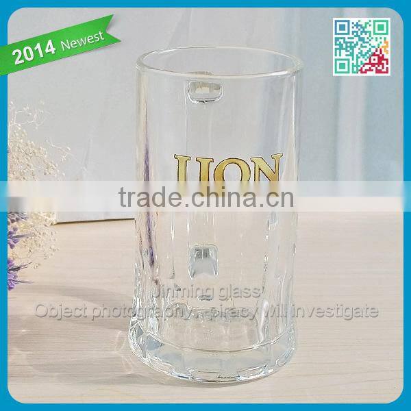 classical vintage heavy tank beer mug with large handle