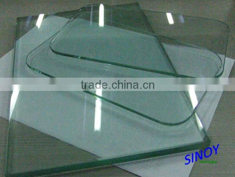 3-22mm Clear /Tinted Flat or Curved Tempered Glass, Toughened Safety Glass for Architecture Applications