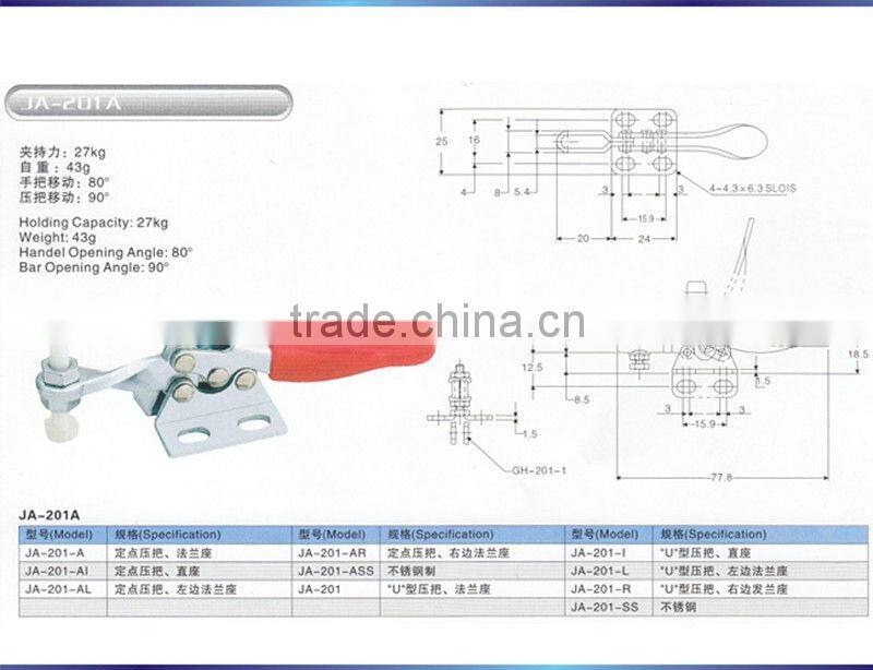 Machine tools high quality toggle clamp