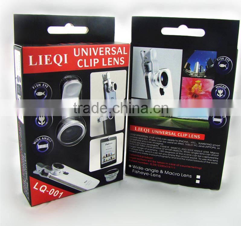 3in1 Wide Angle+Macro+Fish Eye Camera Lens for Mobile Cell Phone