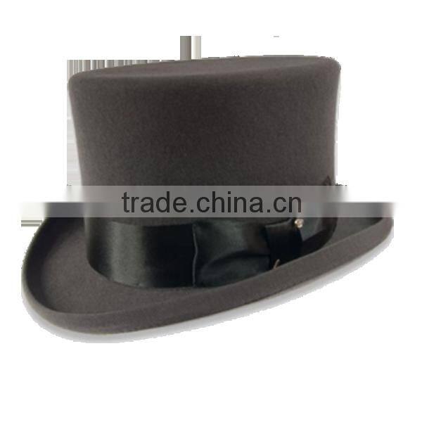 Ribbon and Rope Accessory Type and 100% Wool,100% Australian wool Material mini top hat