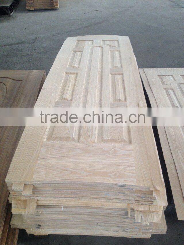 3.0mm decorative interior HDF melamine door skin /Natural Ash HDF veneer door skin/teak veneer HDF door skin
