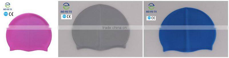 China Wholesale Protective Cap Silicone Swimming Caps For Long Hair Make A Swim Cap