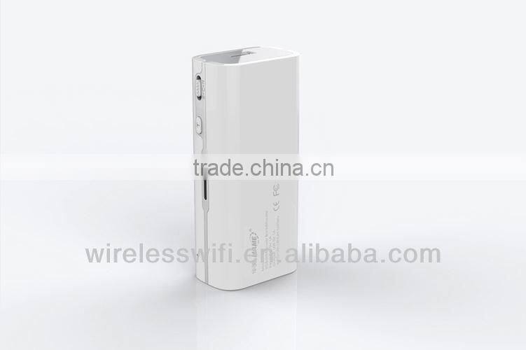 Portable 4400mAh power bank+ wireless N smart portable wifi repeater router gateway