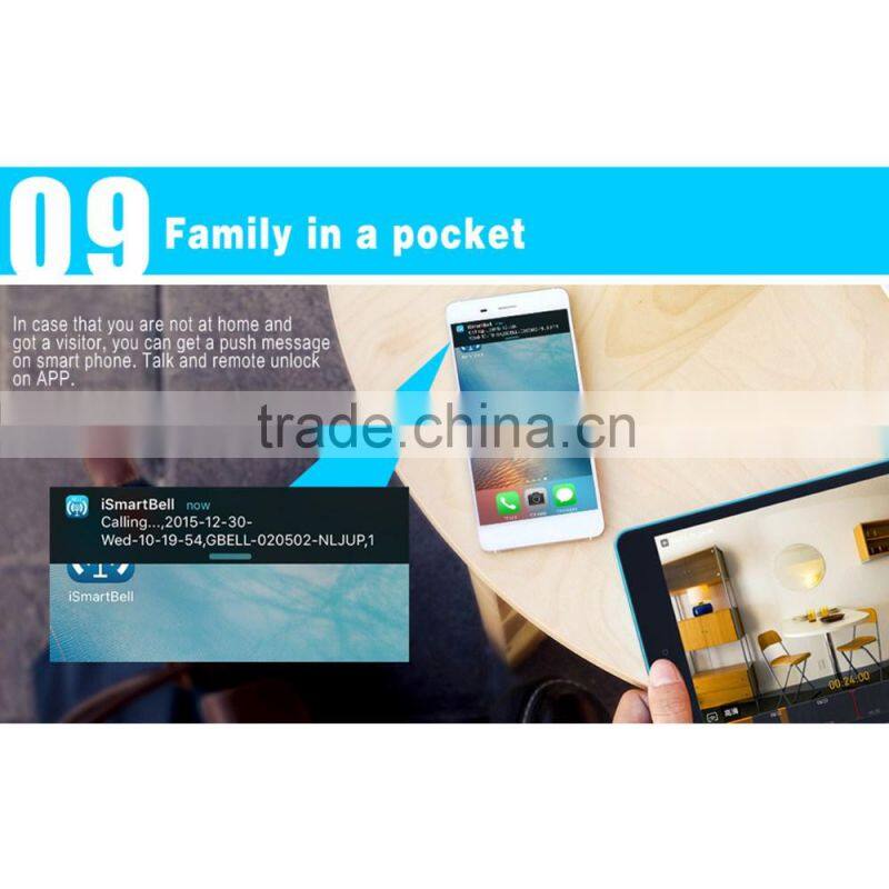 Wireless Video Door Intercom IR Night Vision Home Security Visual Door Ring Support Mobile Phone