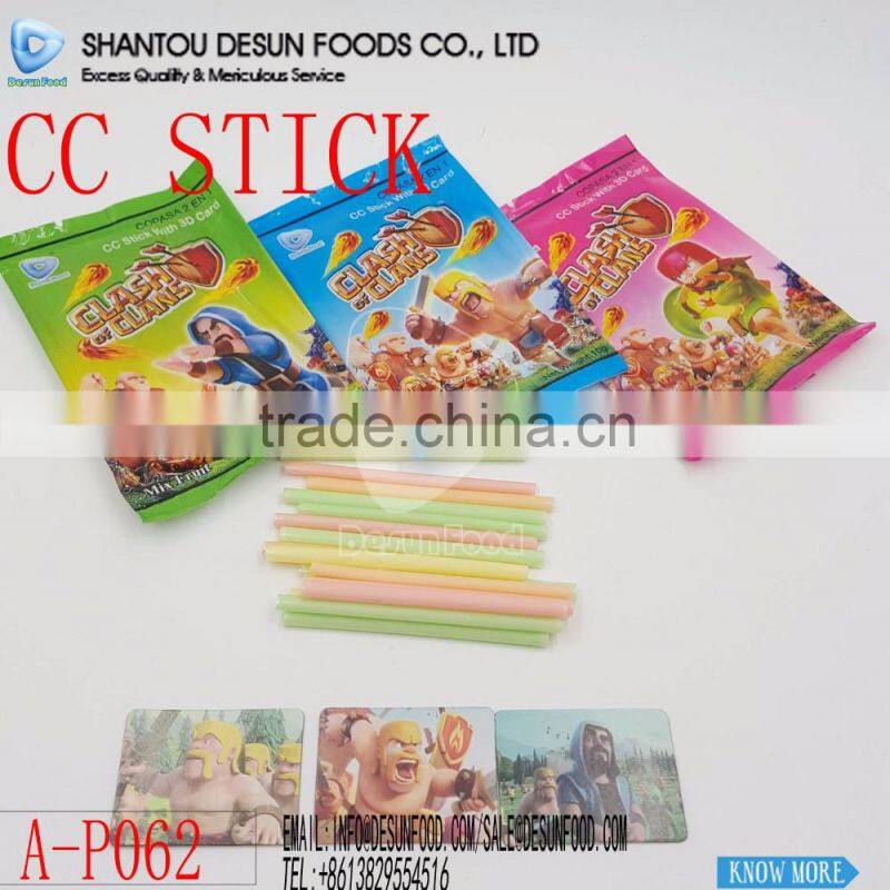 CC stick candy/Ice cream candy with 3D card
